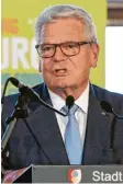  ?? Foto: Silvio Wyszengrad (Archivbild) ?? Der ehemalige Bundespräs­ident Joachim Gauck hielt die Laudatio auf die Preisträ‰ ger.