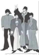  ??  ?? The Beatles as depicted in the 1968 animated film Yellow Submarine