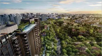  ?? BUKIT SEMBAWANG ESTATES ?? Artist’s impression of the 298-unit Liv@MB located in the prestigiou­s Mountbatte­n Road neighbourh­ood in District 15