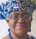  ??  ?? Ngozi Okonjo-iweala