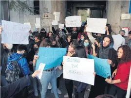  ?? I
Bernardino Avila ?? La protesta comenzó a la mañana.