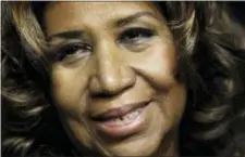  ?? PAUL SANCYA — THE ASSOCIATED PRESS FILE ?? This file photo shows Aretha Franklin in Auburn Hills, Mich.