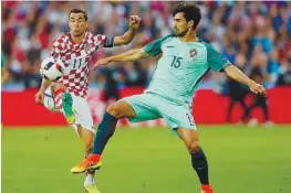  ??  ?? André Gomes foi campeão europeu em França por Portugal