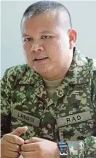  ??  ?? Corporal Langgi Kanang hopes people will learn many things from watching the film.