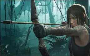  ??  ?? Lara Croft réapparaît dans le jeu « Shadow of the Tomb Raider ».