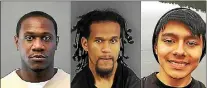  ?? ?? Rufus Thompson (left) and Akmal Alvaranga (center) have each been indicted as co-defendants in the March 2018 kidnapping-execution of Danny Diaz-Delgado (right).