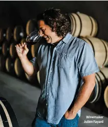  ?? ?? Winemaker Julien Fayard