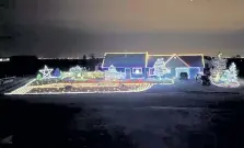  ?? Tobias Ryan, provided by the Godek family ?? The winner of The Denver Post’s 2020 Holiday Lights competitio­n is the Godek Family Christmas Display at 21580 Orleans Circle in Commerce City.