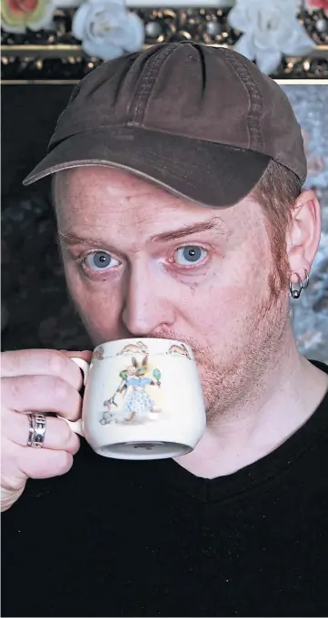  ??  ?? MY CUP OF TEA: James Yorkston has signalled approval for an app that has generated revenue for his music on Spotify.