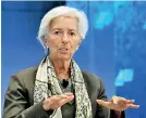  ??  ?? Christine Lagarde