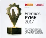  ??  ?? FELICITACI­ONES A LOS FINALISTAS DE LA PRIMER EDICIÓN