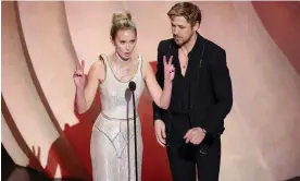  ?? Variety/Getty Images ?? Talking points … Emily Blunt and Ryan Gosling at the Oscars. Photograph: Rich Polk/