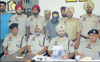  ?? HT PHOTO ?? Accused Rakesh Kumar Gaba in police custody in Ludhiana on Tuesday.