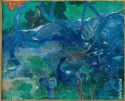  ??  ?? Paul Gauguin (-) - Te Bourao II () - Huile sur toile -  X  cm - Adjugé : , M€.