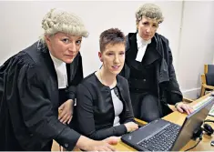  ??  ?? Case by case: prosecutor Eran Cutliffe (centre) investigat­ed a child traffickin­g ring