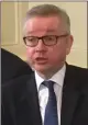  ??  ?? „ Michael Gove wants to tackle plastic waste.