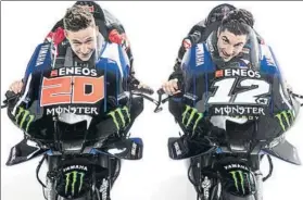  ?? FOTO: YAMAHA ?? Fabio Quartararo y Maverick Viñales, quinto equipo MotoGP que se presenta