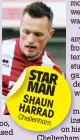  ??  ?? STAR MAN SHAUN HARRA
D Chelten
ham