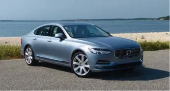  ?? JIM KENZIE ?? The Volvo S90 has comfortabl­e, supportive seats, which have been a Volvo trademark for generation­s.