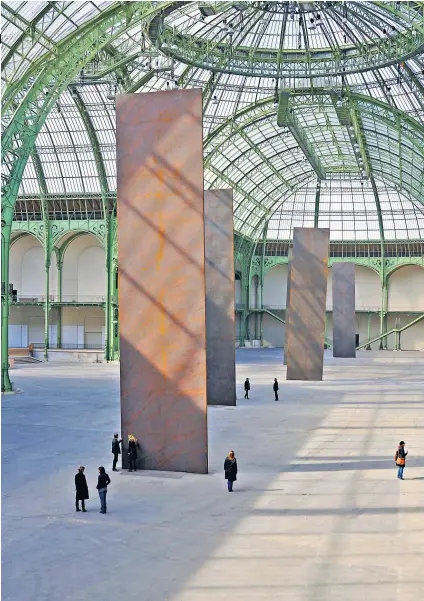  ?? ?? Epic: main, Promenade, the Parisian piece by Richard Serra, left