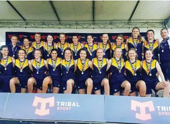  ?? Photo: Fairholme College ?? AWESOME FEAT: Fairholme College finished the AFLQ School Cup in second place, becoming the most successful Darling Downs school at the tournament.