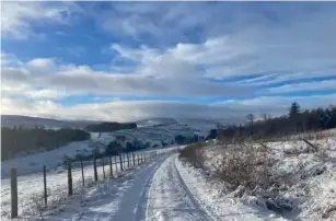  ?? (PA) ?? Fresh snow covered parts of Aberdeensh­ire