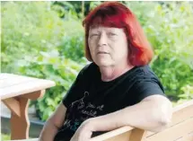  ?? PAT MCGRATH/OTTAWA CITIZEN ?? Terri Holloway had her two-week-old wheelchair stolen Aug. 9 and she’s been told it won’t be replaced through social services, but Canada Care Medical says it will provide her with a used one.