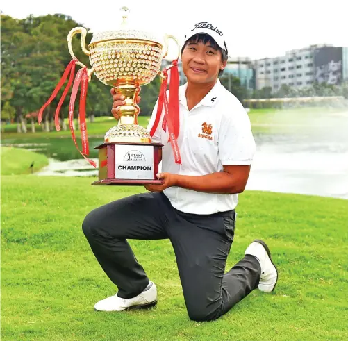  ?? Photo: Fiji Internatio­nal ?? Thai profession­al golfer Poom Saksansin.