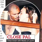  ??  ?? Chloe Green with Meeks on yacht