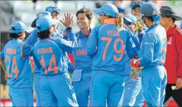  ?? AP ?? India women’s team have beaten hosts England in the group stage and will go in the World Cup final with confidence.