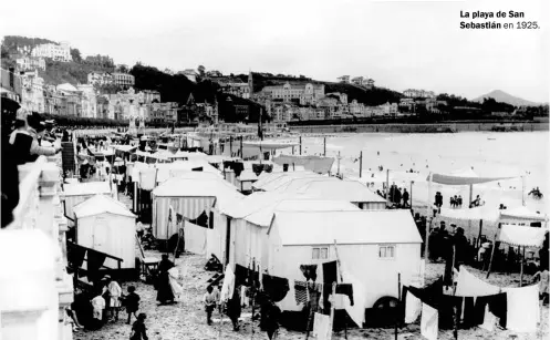  ??  ?? La playa de San Sebastián en 1925.