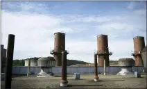  ?? MEDIANEWS GROUP ?? The cooling towers of the former Titus Generating Station in Cumru Township.