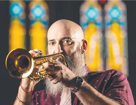 ?? Picture: Kevin Farmer ?? TOOT TIME: Trumpet player Cameron Smith is bringing Le Toot, a mix of jazz, folk and classical music, to St Patrick’s Cathedral this Saturday.