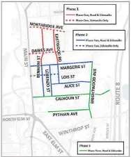  ?? City of Torrington / Contribute­d photo ?? City officials said this week that road constructi­on activities are expanding into Phase 2 of the City North Reconstruc­tion project.