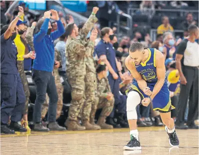  ?? EZRA SHAW GETTY IMAGES ?? Stephen Curry is five years removed from his second MVP season, and an early contender to win his third.