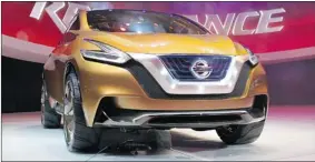  ?? PHOTOS: KEVIN MIO/ THE GAZETTE ?? Nissan’s edgy Resonance concept features a bold V-motion grille and cool headlight design.