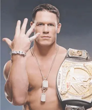  ??  ?? John Cena is coming to the Gold Coast as part of his live interview tour.