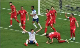  ?? Photograph: DeFodi Images/Getty Images ?? Harry Maguire appeals unsuccessf­ully for a penalty against Iran.