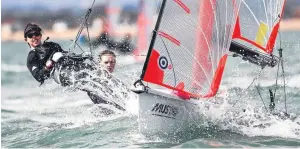  ?? Picture: Paul Wyeth/RYA. ?? Anna Sturrock and Bella Fellows in action.