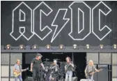  ?? REUTERS ?? AC/DC rehearse at Stadium Australia in Sydney.