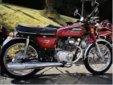  ??  ?? 1974 Honda CB175: perfect from any angle. Robert Finan, member