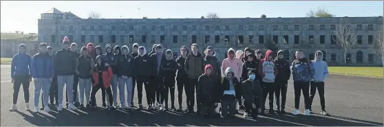  ?? ?? Colman’s students soak up the history of Spike Island.