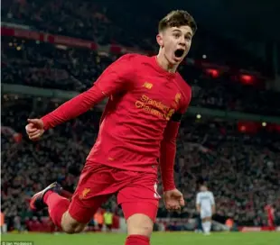  ??  ?? Ben Woodburn has captained Liverpool in the Uefa Youth League.