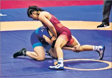  ?? HT ARCHIVES ?? India wrestler Vinesh Phogat was shattered after the Olympics were postponed and has hit the mat with renewed vigour.