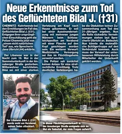  ?? ?? Der Libanese Bilal J. (†31) wurde wohl am Vorabend seines Todes attackiert.
In dieser Flüchtling­sunterkunf­t in der Annaberger Straße ereignete sich im Mai ein Todesfall, der viele Fragen aufwirft.