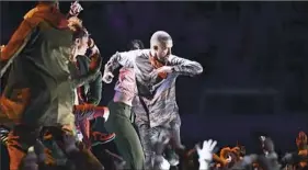  ?? Ben Solomon/The New York Times ?? Justin Timberlake performing the halftime show of Super Bowl LII. Timberlake will perform at PPG Paints Arena on June 1.