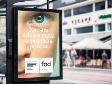  ?? FAD ?? Imagen en una marquesina de la nueva campaña de la FAD.