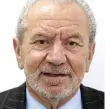  ??  ?? Recovery...Lord Sugar