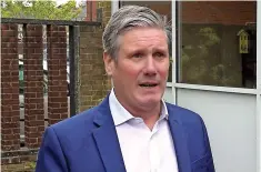  ?? ?? HYPOCRISY?: Sir Keir Starmer has been taken to task by letter writer PA Ball over his criticism of the Prime Minister.