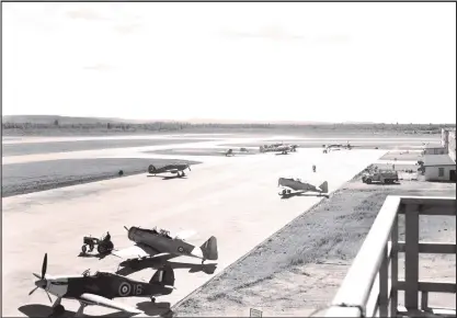  ??  ?? Fondée en 1942, la Station Bagotville avait pour mission de protéger les installati­ons industriel­les de la région au cours de la Seconde Guerre.